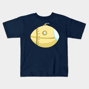 Cute Yellow Submarine Illustration Kids T-Shirt